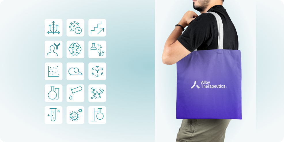 Alloy therapeutics icon system design example